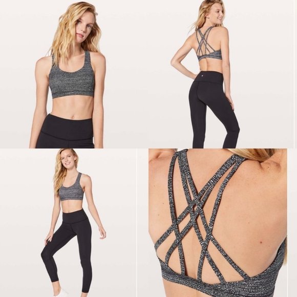 lululemon athletica Other - NWOT - Lululemon Free To Be Serene Bra Salt Alpine White Black - Size 8